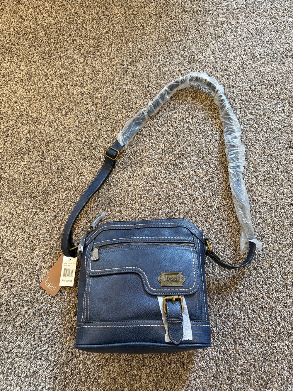 NWT b.o.c. Navy Blue Crossbody Messenger Bag